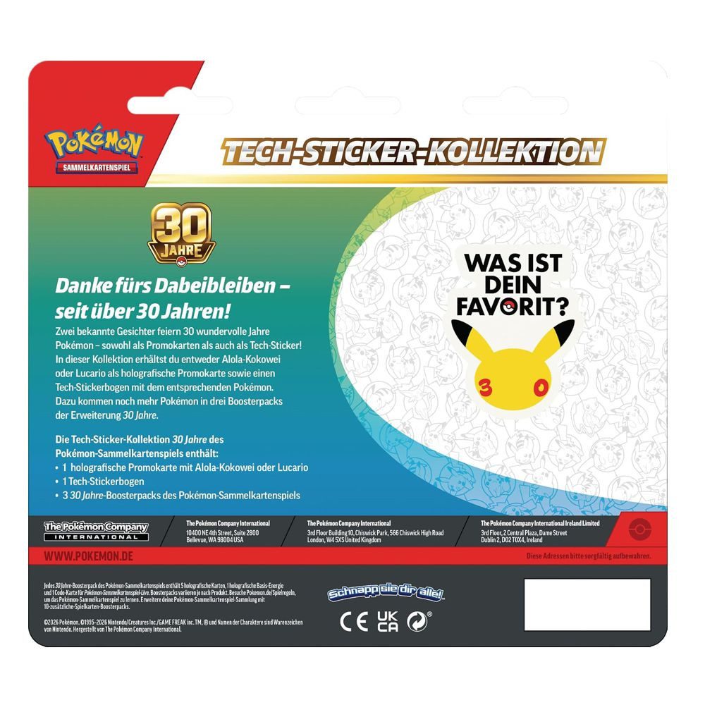 Pokémon TCG 30 Jahre Tech-Sticker-Kollektion Exeggutor (Deutsch)