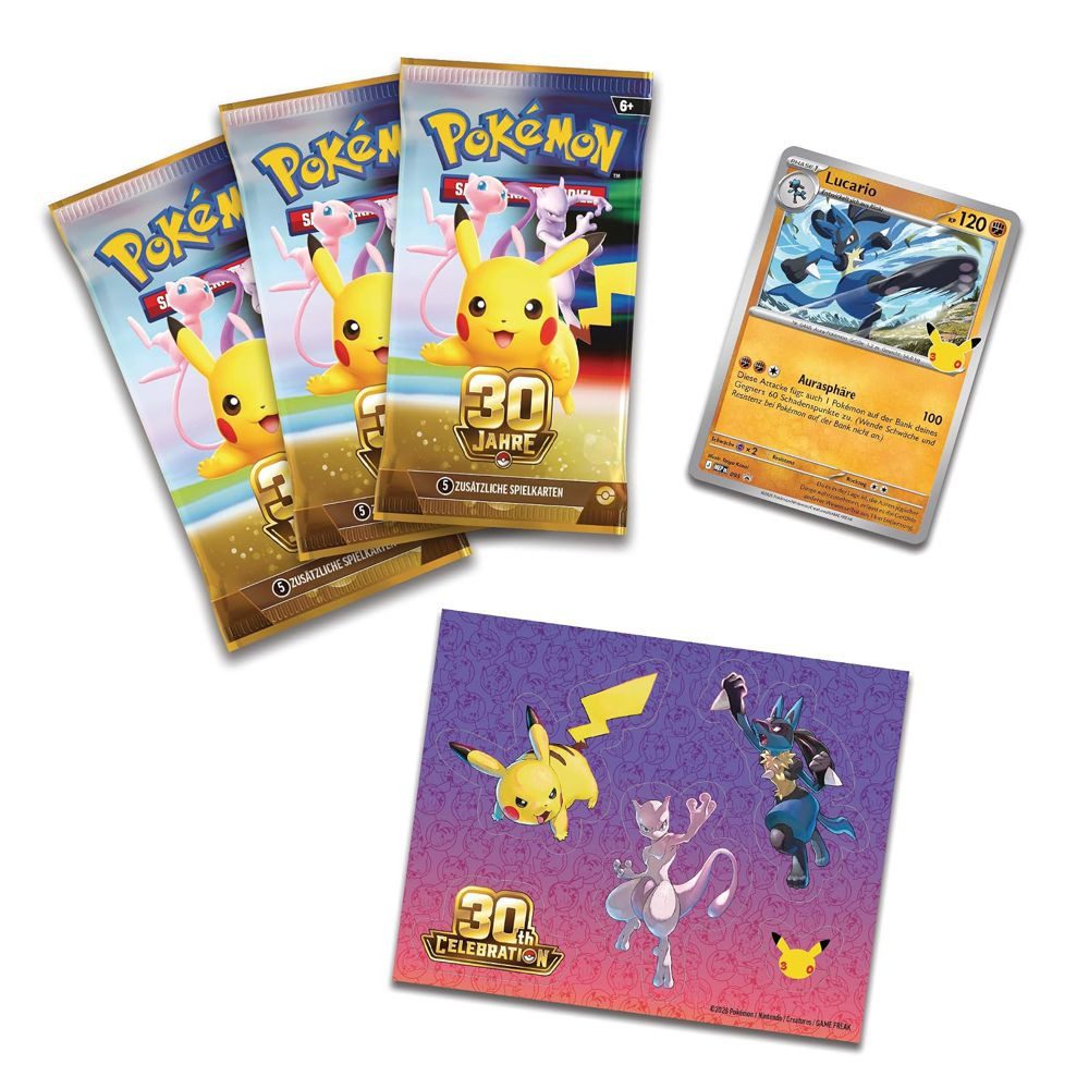 Pokémon TCG 30 Jahre Tech-Sticker-Kollektion Lucario (Deutsch)