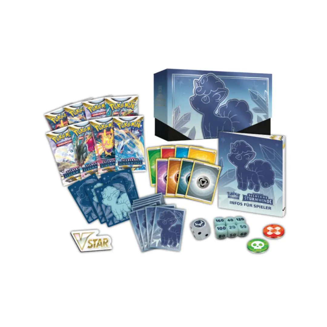 Pokemon Top-Trainer-Box Schwert & Schild – Silberne Sturmwinde
