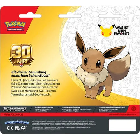 Pokémon 30 Jahre 2er-Pack-Blister mit Evoli (Deutsch)